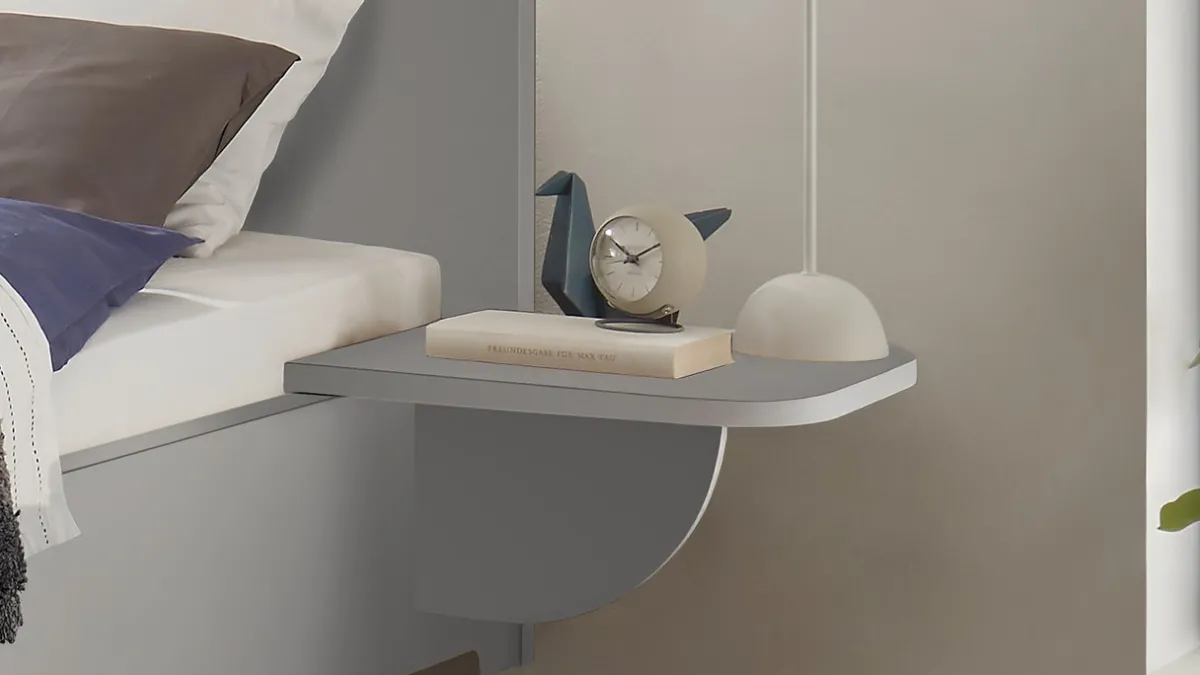 Clearance B Bright Aanhangtafel Onyx kiezelgrijs
