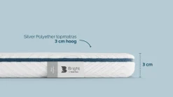 Clearance B Bright Silver topper Polyether