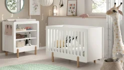 Outlet Vipack Babyledikant Smile met verzorgingstafel wit