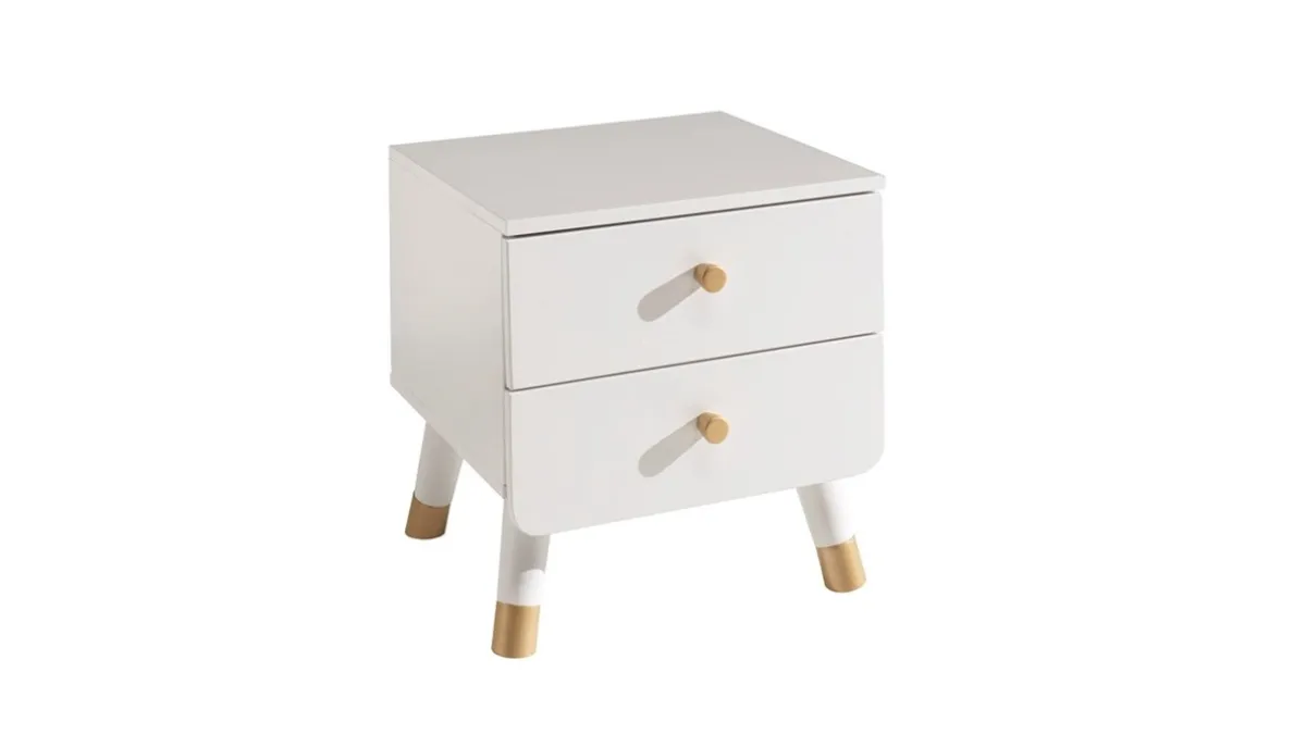 Discount Vipack Bed Billy met nachtkast wit