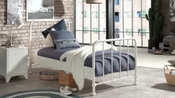 Sale Vipack Bed Bronxx met nachtkast white