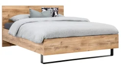 Discount B Bright Bed Craft met lattenbodems Bossflex 400 en Maxi Plus Pure matrassen eiken