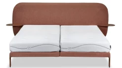 Discount M line Bed Element Lush met nachttafels en Cool Motion 2 matrassen powder