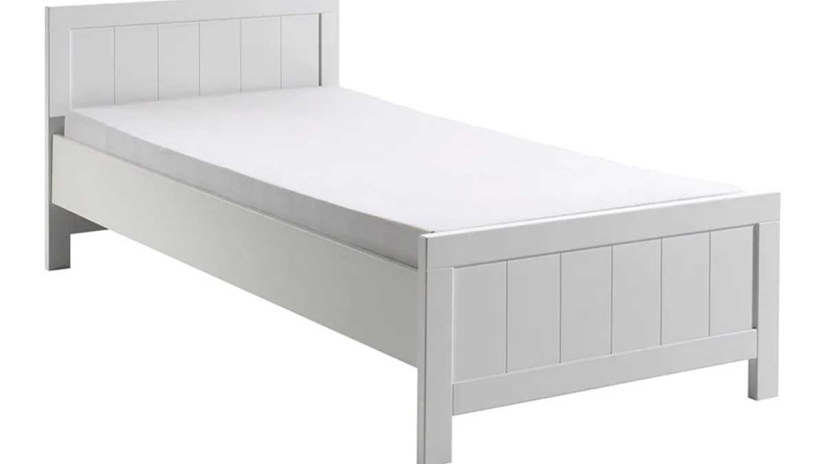 Outlet Vipack Bed Erik met nachtkast wit