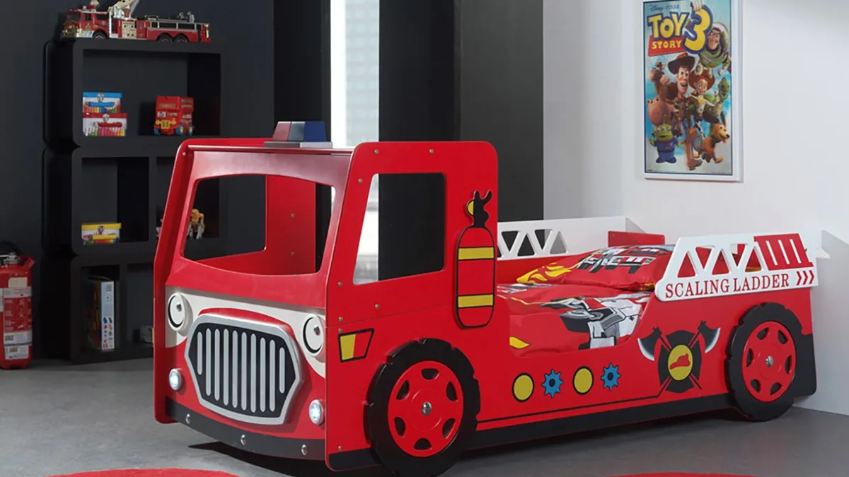Hot Vipack Bed Fire truck rood