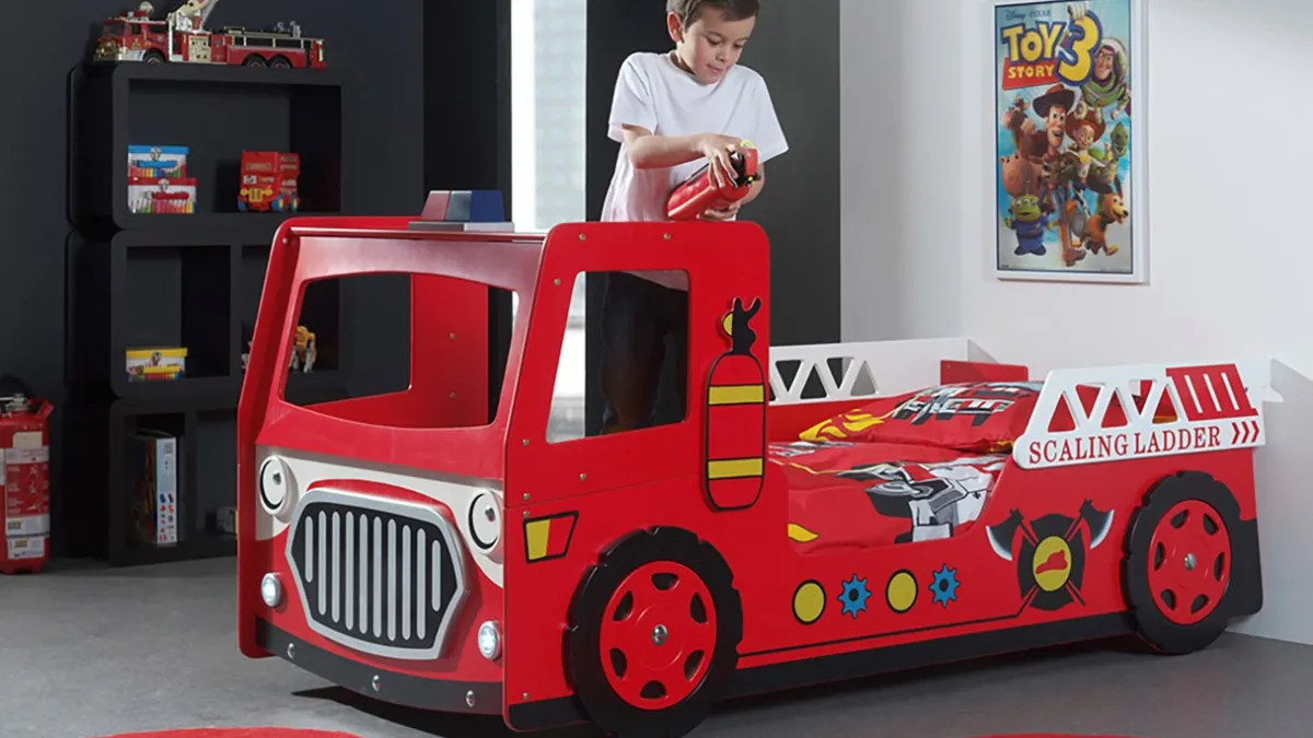 Hot Vipack Bed Fire truck rood