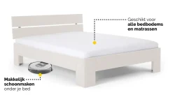 Sale B Bright Bed Fresh met hoofdbord wit