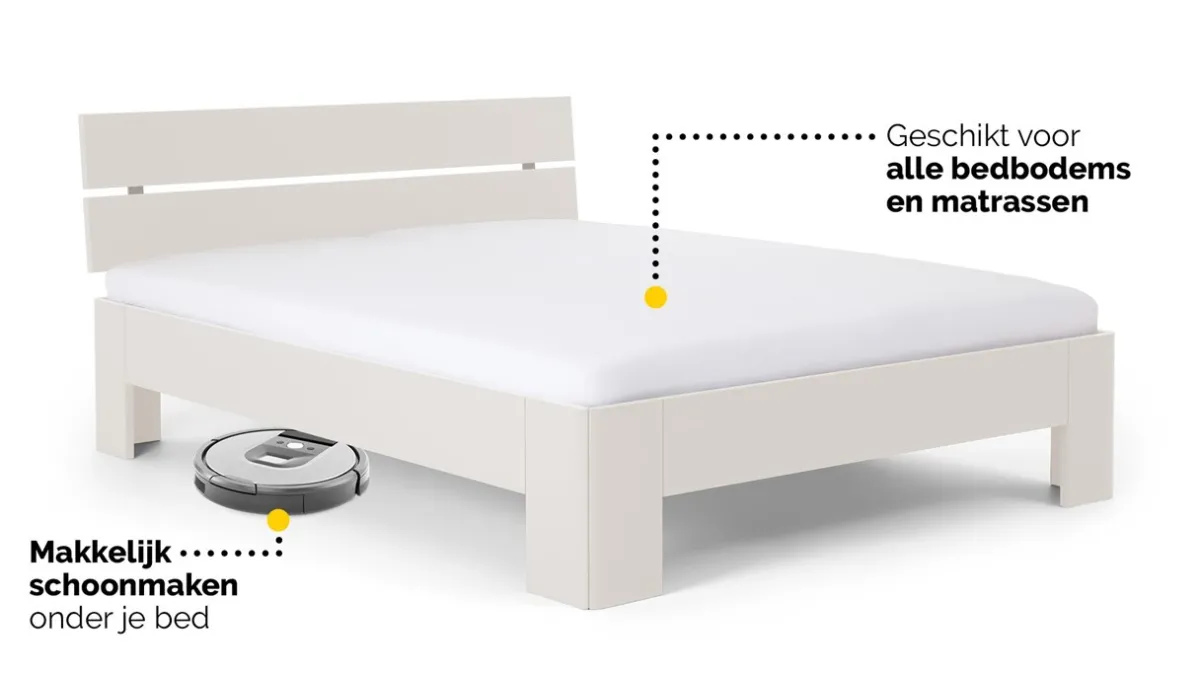 Sale B Bright Bed Fresh met hoofdbord wit