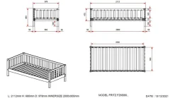 Vipack Bed Fritz natuur