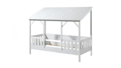 Clearance Vipack Bed HuisBed inclusief vensterbanken, heel dak en slaaplade wit