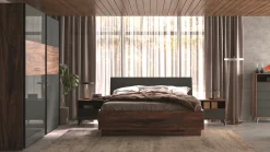 B Bright Bed Infinito nocce brera/grey