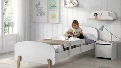 Hot Vipack Bed Kiddy inclusief uitvalbeveiliging wit