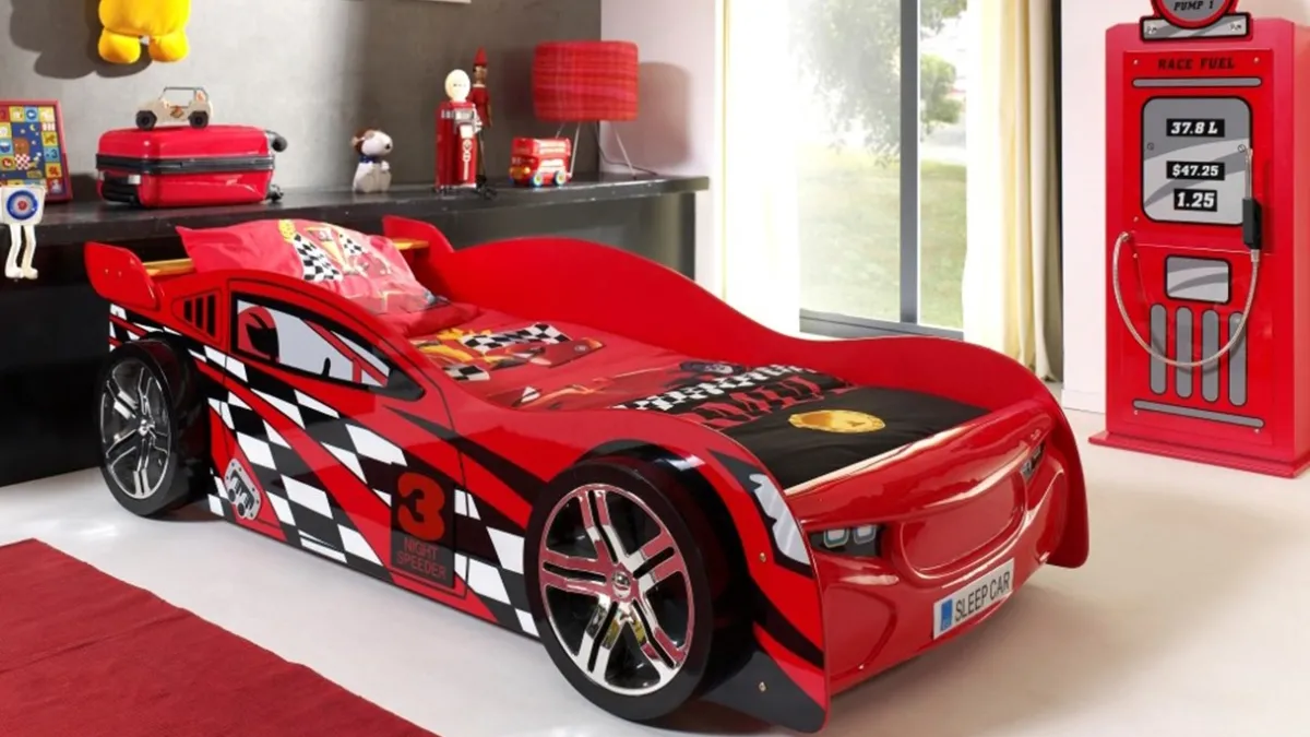 Online Vipack Bed Night speeder raceauto rood