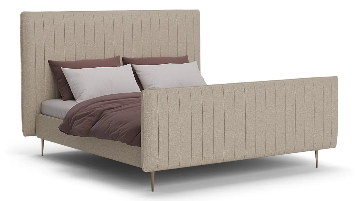 Sale B Bright Bed Ruby - Linen touch beige
