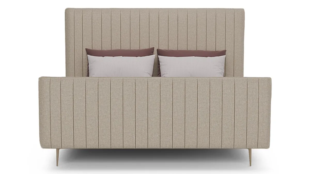Sale B Bright Bed Ruby - Linen touch beige