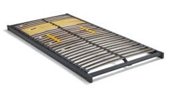 New Karlsson Bed Sky met lattenbodems Bossflex 400 en B Bright Gold Coolmax matrassen eiken honing