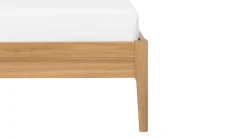 New Karlsson Bed Sky met lattenbodems Bossflex 400 en B Bright Gold Coolmax matrassen eiken honing