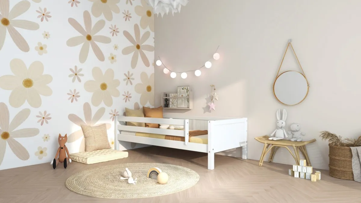 Clearance Flexworld Bedbank Puck met paneel en uitvalbeveiliging wit