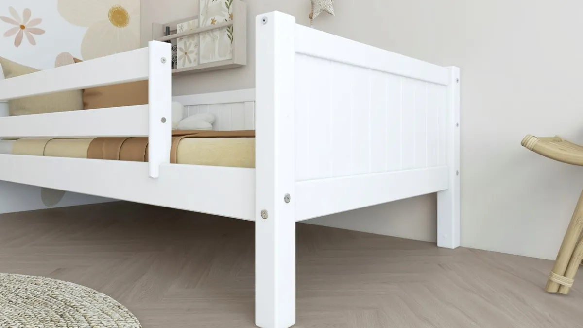 Clearance Flexworld Bedbank Puck met paneel en uitvalbeveiliging wit