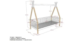 Sale Vipack Bedbank Tipi wit