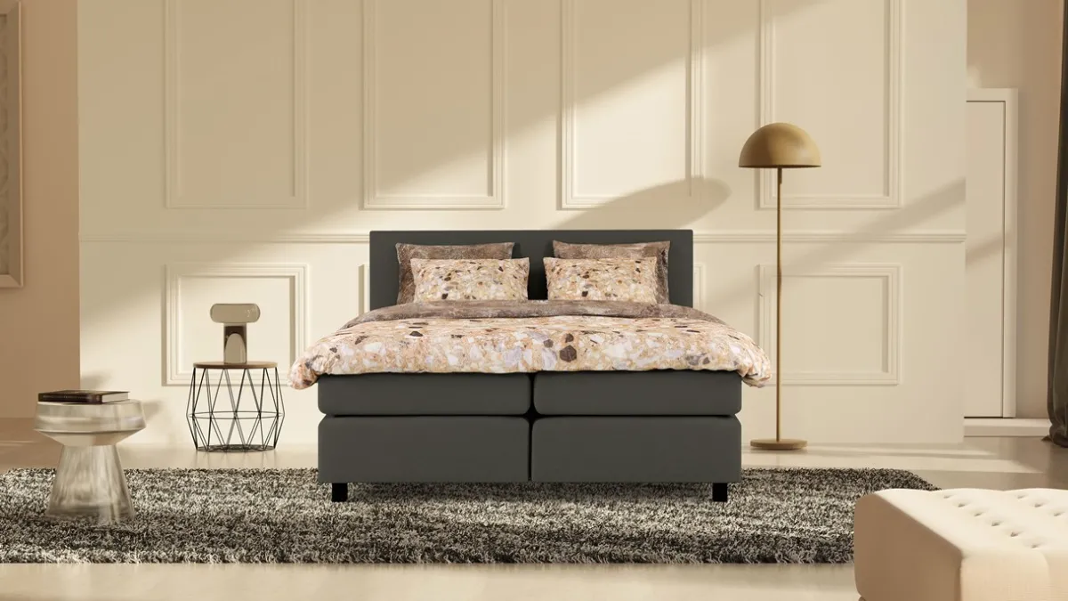 Outlet Karlsson Boxspring Autentik Kurbat anthracite