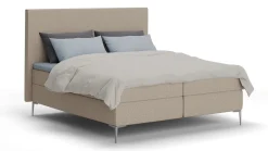 Hot B Bright Boxspring Emerald - Linen touch beige
