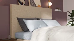 New B Bright Boxspring Emerald met Silver Pocket Deluxe Foam matras beige