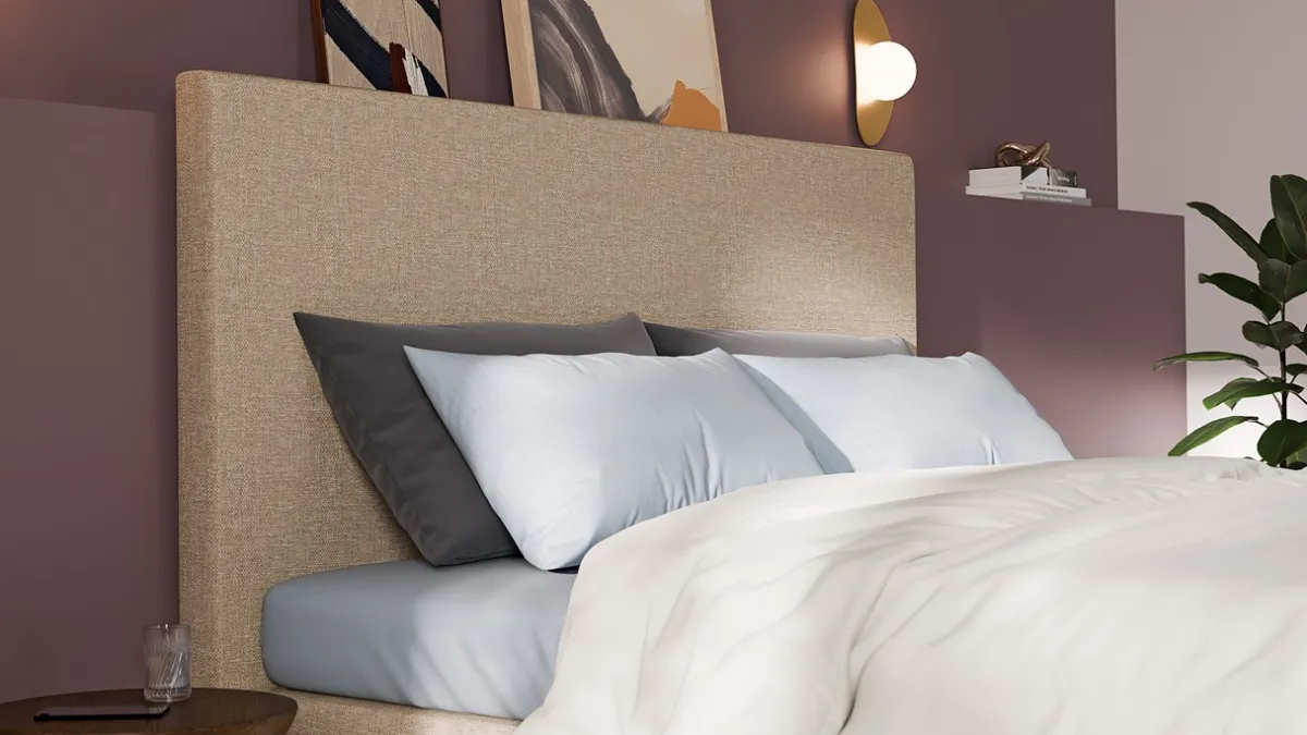 New B Bright Boxspring Emerald met Silver Pocket Deluxe Foam matras beige