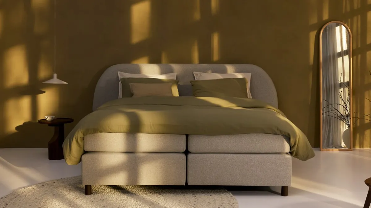 Sale Karlsson Boxspring Flow - Wool look natural