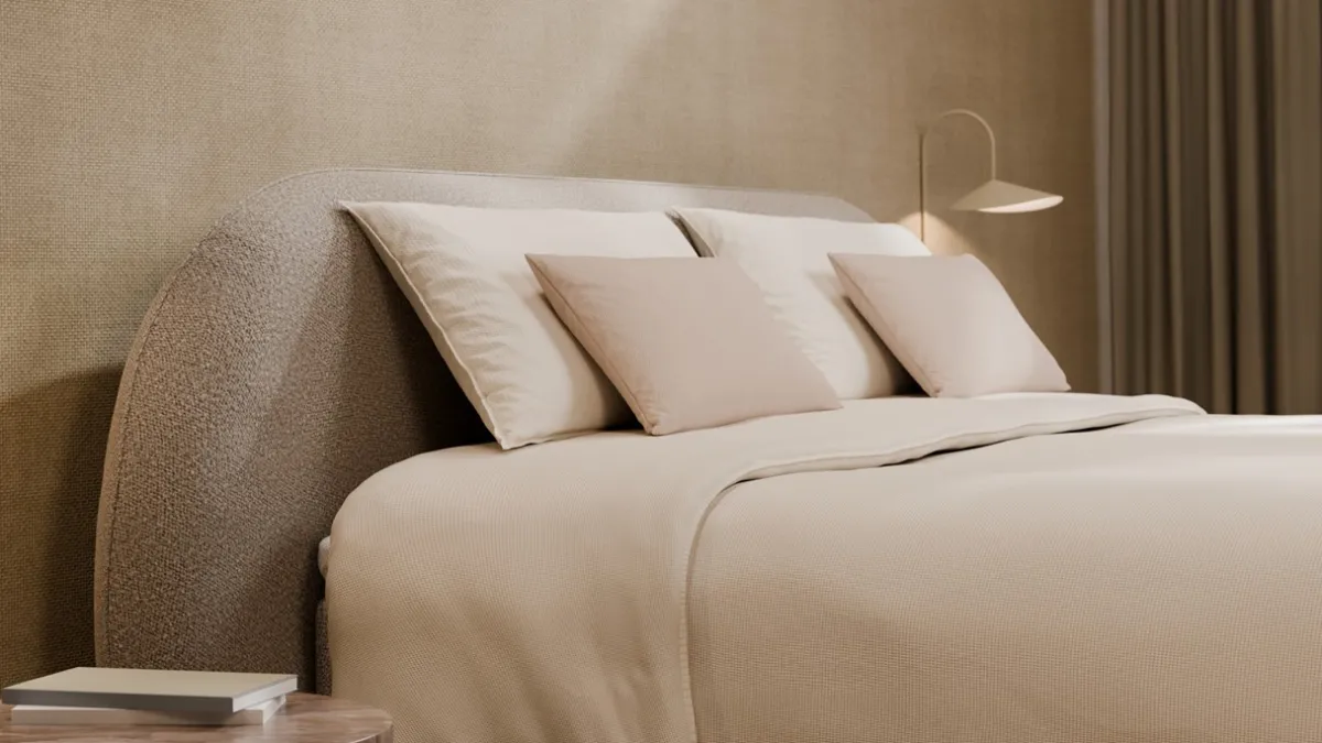 Sale Karlsson Boxspring Flow - Wool look natural