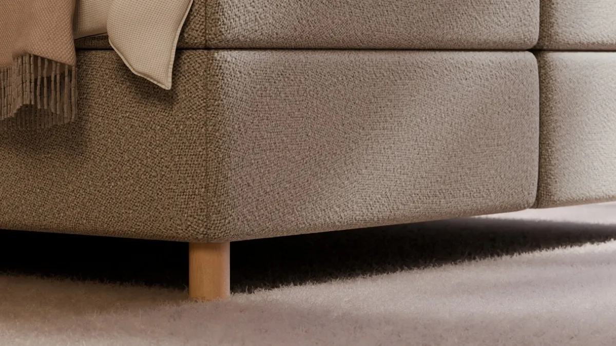 Sale Karlsson Boxspring Flow - Wool look natural