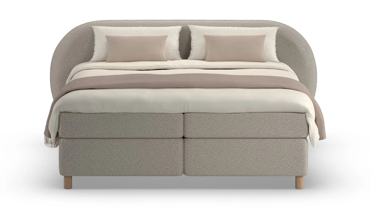 Sale Karlsson Boxspring Flow - Wool look natural