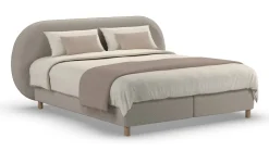 Sale Karlsson Boxspring Flow met Kårlsson Excellence matras - Wool look natural