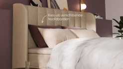 Discount B Bright Boxspring Ivory - Linen touch beige