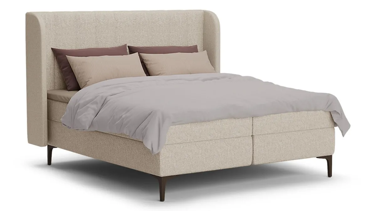 Outlet B Bright Boxspring Ivory - Pure touch natural