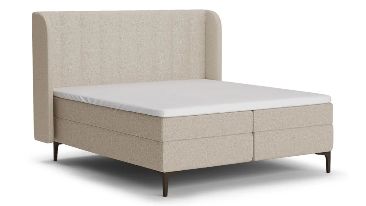 Outlet B Bright Boxspring Ivory - Pure touch natural