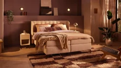 Discount B Bright Boxspring Ivory - Soft teddy off white