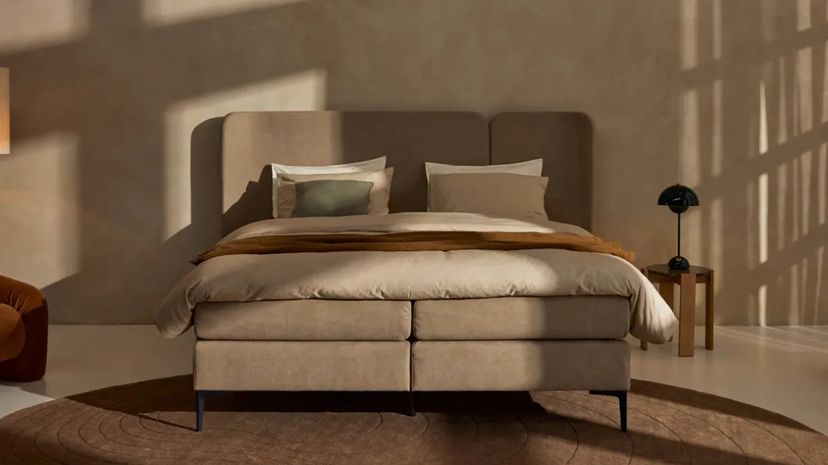 New Karlsson Boxspring Mesa - Soft suede liver