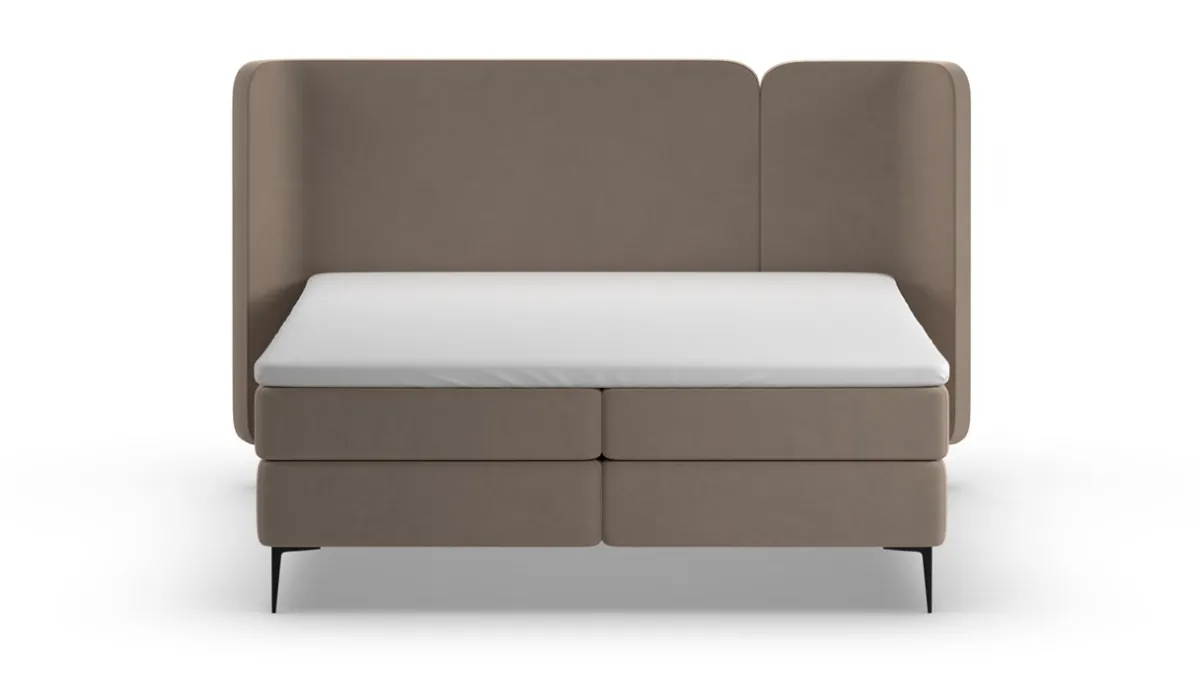 New Karlsson Boxspring Mesa - Soft suede liver