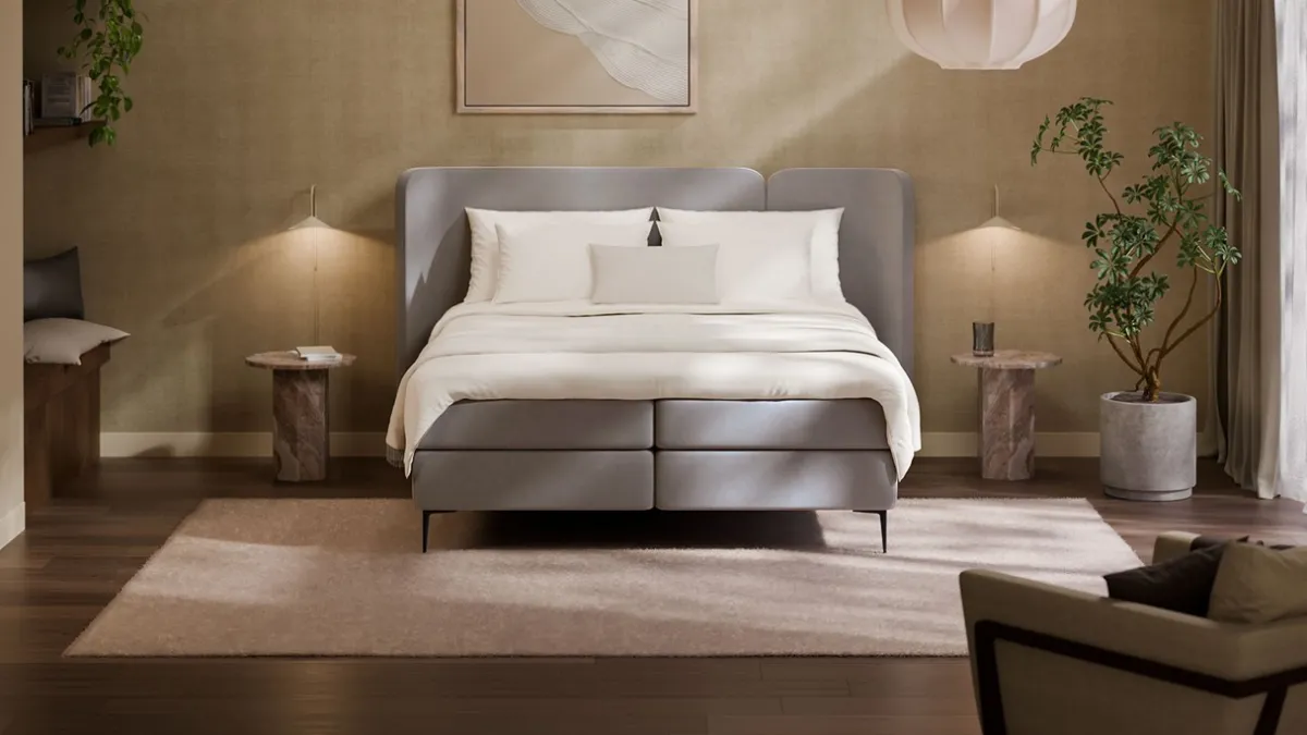 Best Karlsson Boxspring Mesa - Warm wool grey