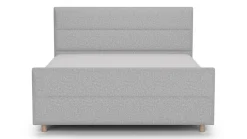 Online B Bright Boxspring Mica - Linen touch light grey