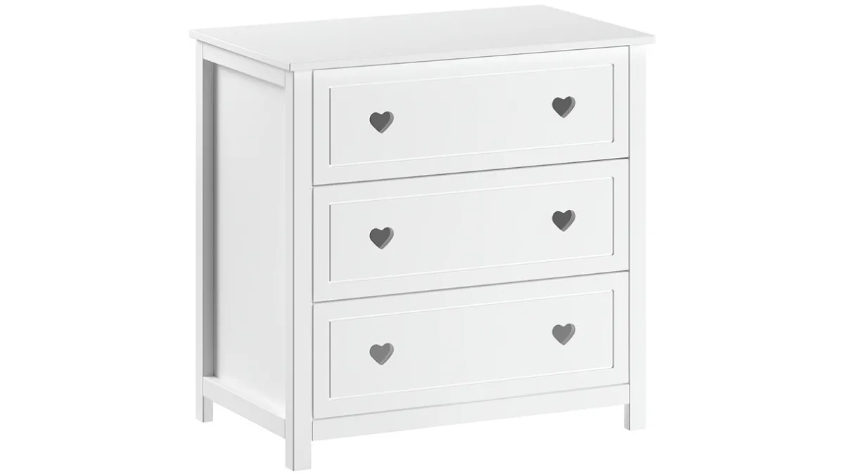 Best Vipack Commode Amori met 3 laden wit