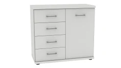 Discount B Bright Commode Bienne met 4 laden en 1 deur alpine wit