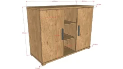 Discount Vipack Commode Sam met 2 deuren eik