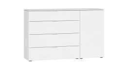B Bright Commode Switchline 4 laden en 1 deur premium wit