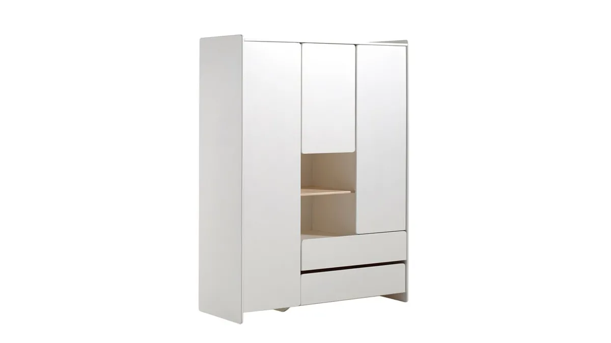 Hot Vipack Complete babykamer Kiddy met commode, opzet en kast 3-deurs wit