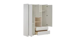 Hot Vipack Complete babykamer Kiddy met commode, opzet en kast 3-deurs wit