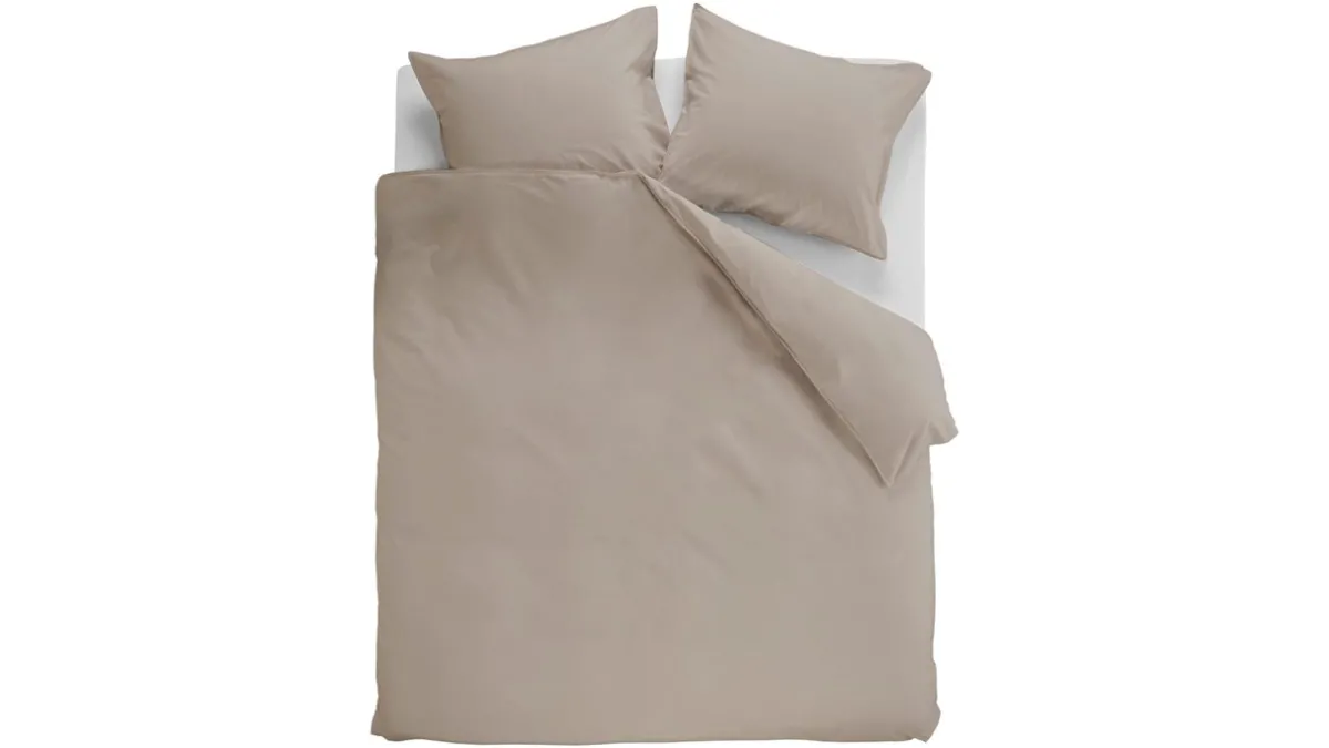 Outlet Ambiante Dekbedovertrek Cotton Uni taupe