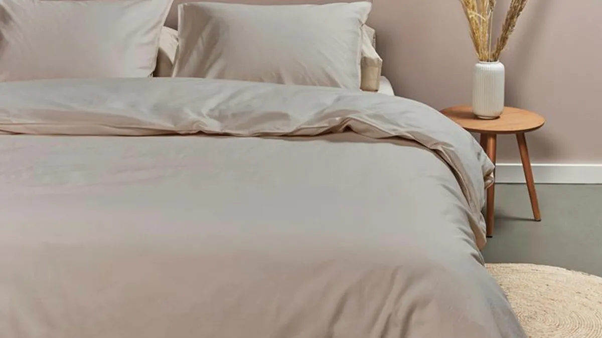 Outlet Ambiante Dekbedovertrek Cotton Uni taupe