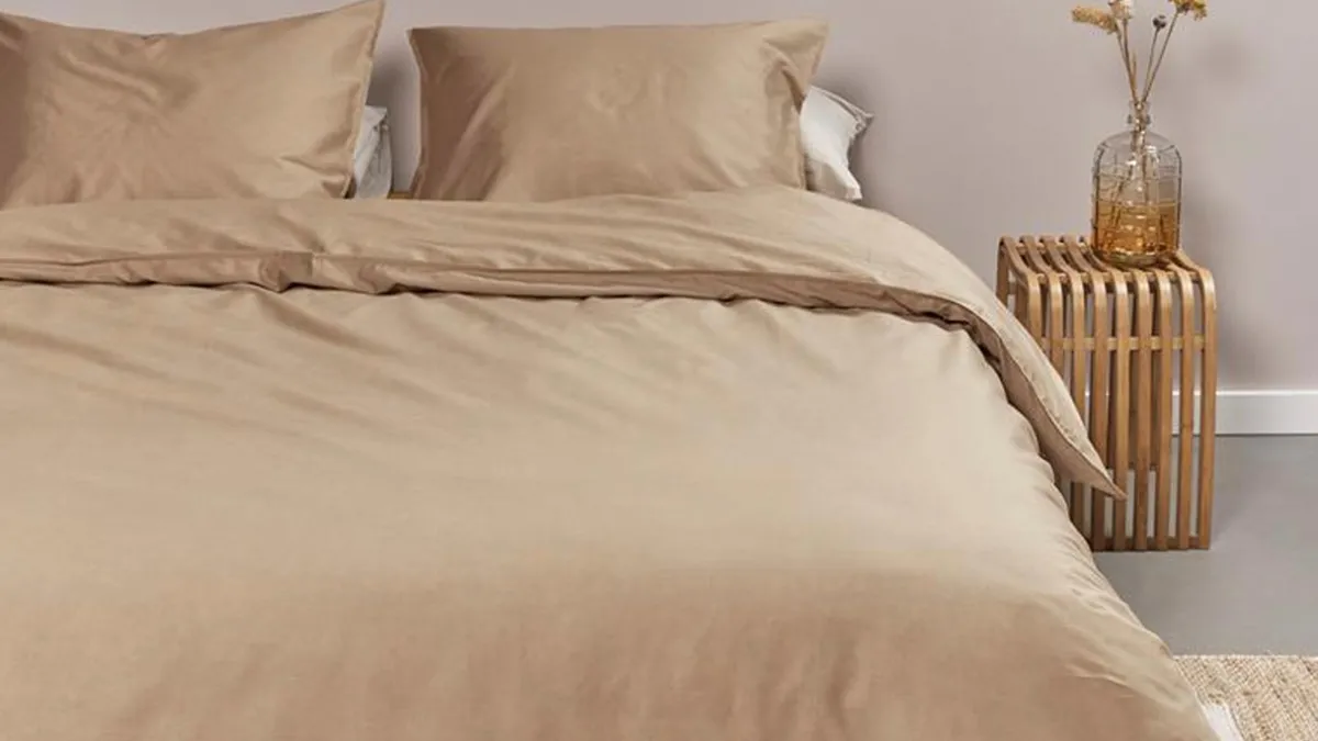Best Ambiante Dekbedovertrek Cotton Uni khaki